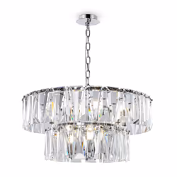 Maytoni MOD043PL-12CH, 12 lampadina(e), E14, IP20, Cromo, Trasparente