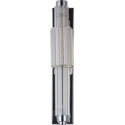 Maytoni - Verticale Lampada da parete led moderna integrata Cromo, Paralume Cognac, 3000K
