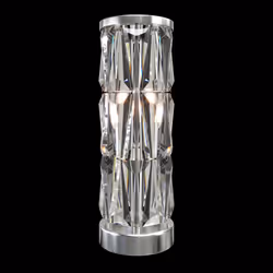 Maytoni MOD043TL-02CH lampada da tavolo E14 60 W Cromo, Trasparente