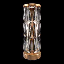 Maytoni MOD043TL-02G lampada da tavolo E14 60 W Oro, Trasparente