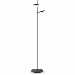 Collezione Fad LA LUCE CHE TI SEGUE Piantane - Lampade da Terra Moderno Fad 2 luci Led 12W armatura in Metallo Nero Acrilico  ...