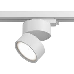 Maytoni - Faretto Per Binario Tondo Orientabile Onda In Metallo 12W Bianco 1 Luce Calda