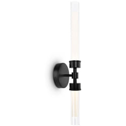 Maytoni - Applique Da Parete Moderno Stelo Metallo Nero Vetro 2 Luci Led 7W