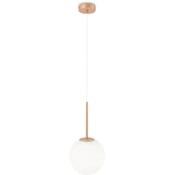 Maytoni - Lampadario Minimal Basic Form Grande In Metallo Oro 1 Luce e Diffusore Bianco