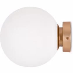 Collezione Basic Form IL MINIMALISMO COME IDEA DI STILE Applique minimalista con una struttura in metallo oro e 1 luce dotata ...