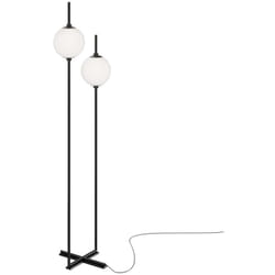 Maytoni - Piantana Moderna The Sixth Sense Nera 2 Luci Led 12 Watt 3000K