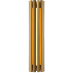 Applique Contemporanea Sonata Led Alluminio Ottone Diffusore Vetro Oro