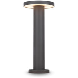 Lampada Da Terra Moderna Da Esterno Metallo Grafite Luce Led 12W Ip65