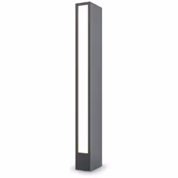 Collezione Outdoor L'ELEGANZA, ANCHE IN GIARDINO Lampada da Terra per esterno Moderno Hof luce 12W corpo in Metallo Grafite 3 ...