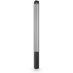 Lampada Da Terra Moderna Da Esterno Metallo Grafite Luce Led 25W Ip65