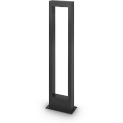 Lampada Da Terra Moderna Per Esterno Metallo Grafite Luce Led 10W Ip65