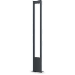 Lampada Da Terra Moderna Per Esterno Metallo Grafite Luce Led 20W Ip65