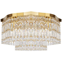 Plafoniera Contemporanea Dune Metallo Oro 6 Luci