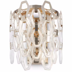 Collezione Tissage LO STILE CHE INCANTA Applique Contemporanea serie Tissage struttura in Metallo colore oro 2 luci.. È una l ...
