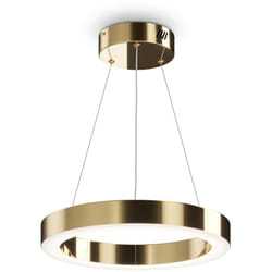 Maytoni - Lampadario a Sospensione Moderno Saturno Acciaio Ottone 1 Luce Led 36W