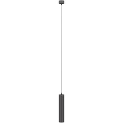 Lampadario a Sospensione Moderno Focus Alluminio Nero 1 Luce Gu10 10W