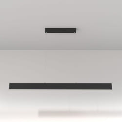 Lampadario a Sospensione Moderno Step Metallo Nero Luce Led Integrato 30W Fredda