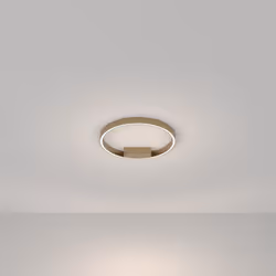 Collezione Rim IL CERCHIO LUMINOSO CHE FLUTTUA IN CASA Lampadario a SospensioneModernoRim1luci25W armatura inAlluminioOttone4 ...