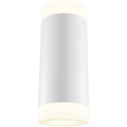 Applique Da Parete Moderno Kilt Alluminio Bianco Luce Led Integrato 10W