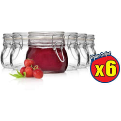 Bormioli Rocco - 6 pz fido vaso ermetico per conserve 500 cc