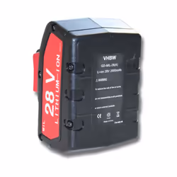 vhbw - the clever way - Batteria ricaricabile di ricambio, compatibile e di alta qualità, ad alta capacità, per strumenti da ...