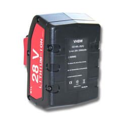 Vhbw - batteria compatibile con Wurth Master 28V, h 28-MA attrezzi da lavoro (2000 mAh, Li-Ion, 28 v)