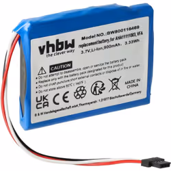 vhbw - the clever way - Batteria ricaricabile di ricambio, compatibile e di alta qualità, ad alta capacità, per dispositivo d ...