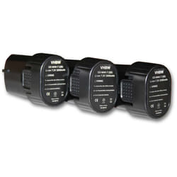Vhbw - 3x batteria sostituisce Makita BL7010, 194356-2, 194355-4 per utensile elettrico (2000 mAh, Li-Ion, 7,2 v)