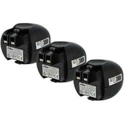 3x Ni-MH Batteria 2100mAh (4.8 v) compatibile con Apparecchi Powermaxx Metabo Powergripp Flashlight sostituisce Metabo 6.27270, 6.27271, 6.27273,
