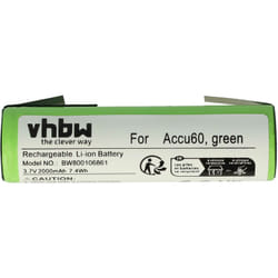 Batteria compatibile con Kärcher WV2 Plus, WV2 Premium, WV1 Plus, WV50 Plus, WV70 utensile elettrico, aspirapolvere (2000 mAh, Li-Ion, 3,6 v) - Vhbw