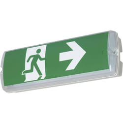 B-safety - BR563130 Indicazione via di fuga illuminata Montaggio a parete, Montaggio a soffitto verso sinistra, verso des