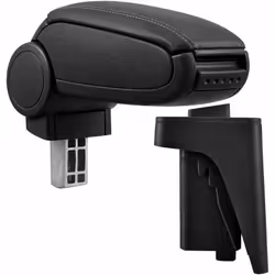 Bracciolo console centrale per: Audi A3 S3 8P - anno di costruzione 2004-2010 Materiale: Similpelle Colore: nero con cuciture ...
