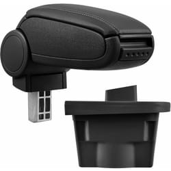 Poggiabraccio con vano portaoggetti per Opel Astra J - Similpelle - nero [pro.tec]