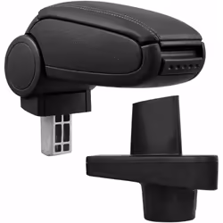 Bracciolo console centrale per: Renault Clio IV (Tipo X98, a partire dell 2012) Materiale: Similpelle Colore: nero con cucitu ...