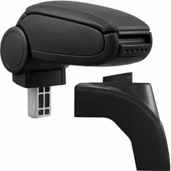 Bracciolo console centrale per: Golf 5, Jetta Materiale: Similpelle Colore: nero con cuciture nere - bracciolo imbottito - co ...