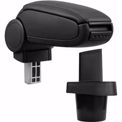 Bracciolo console centrale per: Toyota Yaris (XP9, 2005 – 2011) Materiale: Similpelle Colore: nero con cuciture nere - bracci ...
