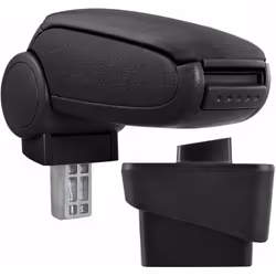 Bracciolo console centrale per: Audi A1 (8X, anno di costruzione 2010-2018) Materiale: con rivestimento in tessuto (tessuto p ...