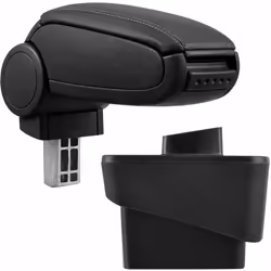 Bracciolo console centrale per: Audi A1 (8X, anno di costruzione 2010-2018) Materiale: Similpelle Colore: nero con cuciture n ...