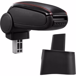 Bracciolo console centrale per: Seat Ibiza Tipo 6L anno di costruzione 2002-2008 (3-/5-porte) Materiale: Similpelle Colore: n ...