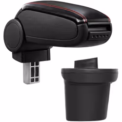 Bracciolo console centrale per: Nissan Juke a partire dell anno di costruzione 2010 Materiale: Similpelle Colore: nero con cu ...