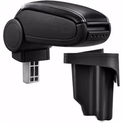 Bracciolo console centrale per: BMW E46 anno di costruzione 1998-2007 Materiale: Similpelle Colore: nero con cucitura bianca ...
