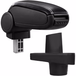 Bracciolo console centrale per: Renault Clio IV (Tipo X98, a partire dell 2012) Materiale: Similpelle Colore: nero con cucitu ...