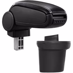 Bracciolo console centrale per: Nissan Juke a partire dell anno di costruzione 2010 Materiale: Similpelle Colore: nero con cu ...
