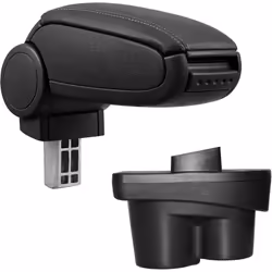 Bracciolo console centrale per: Opel Corsa E / da Novembre 2014 Materiale: Similpelle Colore: nero con cuciture nere - bracci ...