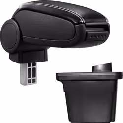 Bracciolo console centrale per: Hyundai i30 (2007-2012) Materiale: Similpelle Colore: nero con cucitura bianca - bracciolo im ...