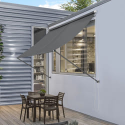 Tenda da Sole per Balcone e Finestre Parasole da Parete 200x120 cm Grigio Pro.tec