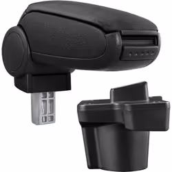 Bracciolo console centrale per: Mazda 2 (tipo DJ, da 2014) Materiale: con rivestimento in tessuto (tessuto piatto) Colore: ne ...