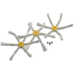3x spazzola laterale compatibile con iRobot Roomba 780, 770, 760, 610, 590, 581, serie 600, serie 700 robot aspirapolvere - Set spazzole, bianco