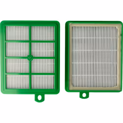 Kit di filtri compatibile per il Suo aspirapolvere. I filtri hanno un´alta superficie rispetto ai filtri normali e fanno sí c ...