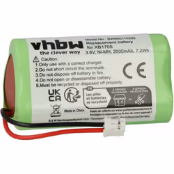 vhbw - the clever way - Batteria ricaricabile di ricambio, compatibile e di alta qualità, ad alta capacità, per aspirapolvere ...